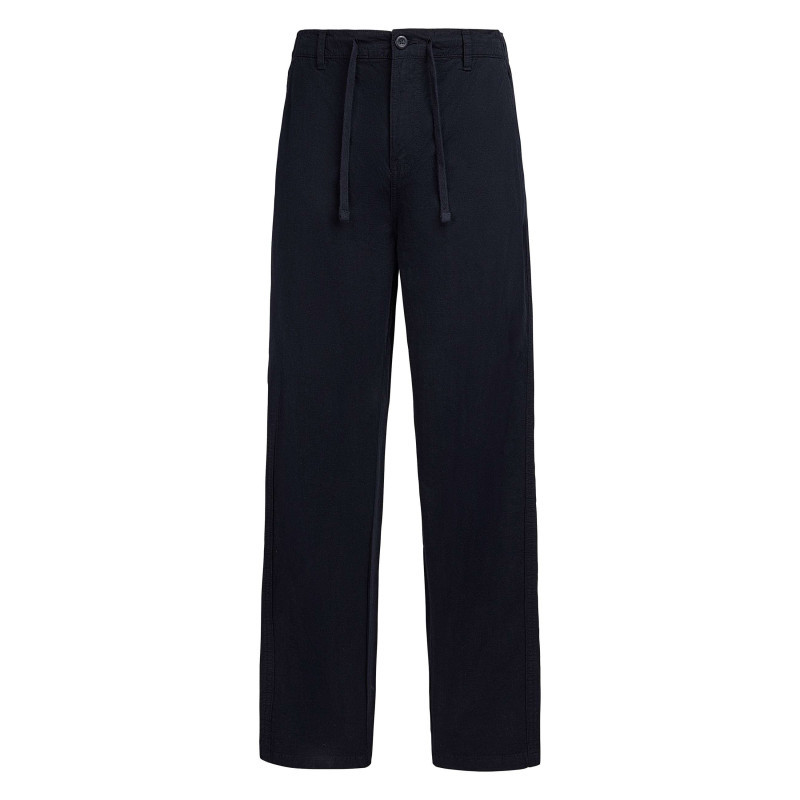 Teddy Smith - Pantalon Bleu Foncé à Coupe Droite Pourvu D'un Cordon De Serrage à La Taille - Bleu Foncé Teddy Smith - Pantalon Bleu Foncé à Coupe Droite Pourvu D'un Cordon De Serrage à La Taille - Bleu Foncé