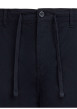 Thumbnail Pantalon bleu foncé à coupe droite pourvu d'un cordon de serrage à la taille - Image 3