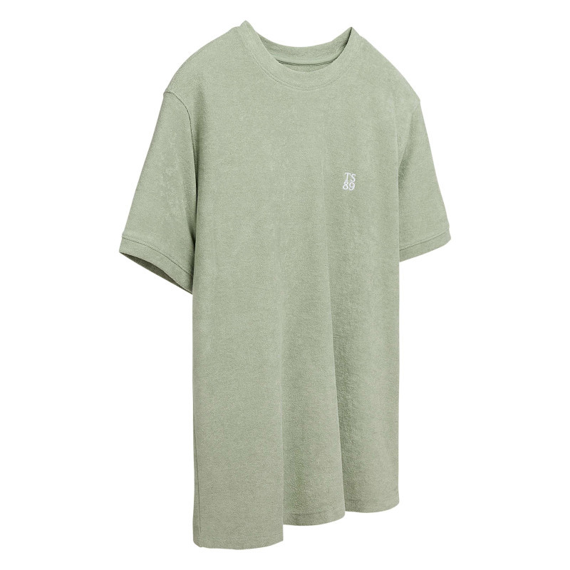 Teddy Smith - T-shirt Vert à Coupe Droite Pourvu D'un Col Rond Et De Manches Courtes - Vert Teddy Smith - T-shirt Vert à Coupe Droite Pourvu D'un Col Rond Et De Manches Courtes - Vert