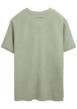 Thumbnail T-shirt vert à coupe droite pourvu d'un col rond et de manches courtes - Image 2