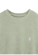 Thumbnail T-shirt vert à coupe droite pourvu d'un col rond et de manches courtes - Image 3