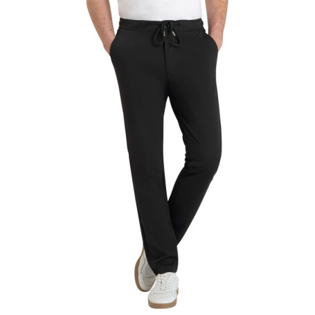 Pantalon Malo en coton mélangé noir coupe...