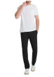 Thumbnail Pantalon Malo en coton mélangé noir coupe droite pourvu d'une taille élastiquée - Image 6