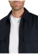 Thumbnail Blouson marine à coupe ajustée pourvu d'une fermeture zippée - Image 4