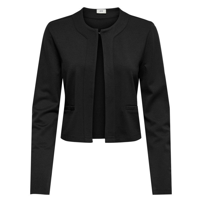 Jdy - Gilet Noir Uni Avec Une Coupe Droite Et Des Manches Longues - Noir