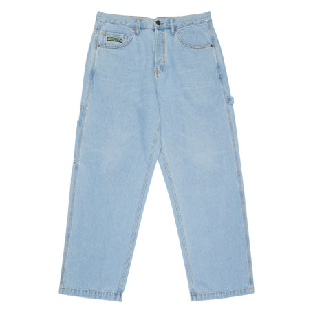 Jean baggy denim carpenter pant en coton stone...
