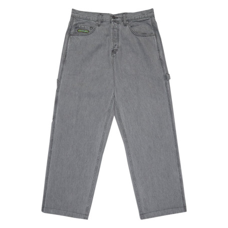Jean baggy denim carpenter pant en coton gris...