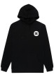 Thumbnail Sweat en coton mélangé noir uni avec une coupe droite et une capuche