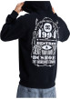 Thumbnail Sweat en coton mélangé noir uni avec une coupe droite et une capuche - Image 4