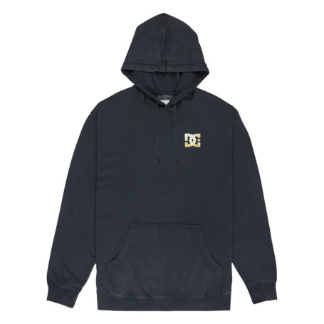 Sweat en coton mélangé gris foncé uni avec...