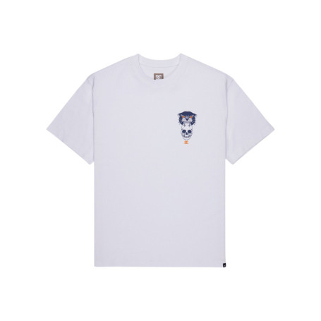T-shirt en coton blanc uni avec une coupe...