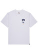Thumbnail T-shirt en coton blanc uni avec une coupe droite et un col rond