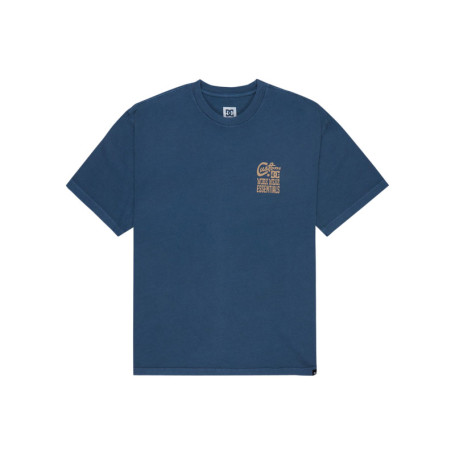 T-shirt en coton bleu marine uni avec une coupe...