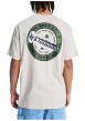 Thumbnail T-shirt en coton beige uni avec une coupe droite et un col rond - Image 4