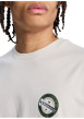 Thumbnail T-shirt en coton beige uni avec une coupe droite et un col rond - Image 6