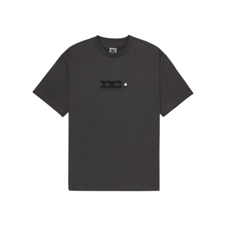 T-shirt en coton anthracite uni avec une coupe...