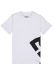 Thumbnail T-shirt en coton blanc uni avec des manches courtes et un col rond