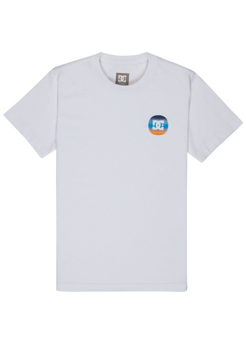 T-shirt en coton blanc uni avec une coupe droite et des manches courtes