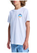 Thumbnail T-shirt en coton blanc uni avec une coupe droite et des manches courtes - Image 6
