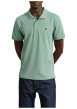 Thumbnail Polo en coton vert uni avec une coupe droite et un col boutonné - Image 2
