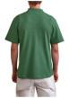 Thumbnail Polo en coton vert uni avec un logo brodé et un col boutonné - Image 3