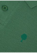 Thumbnail Polo en coton vert uni avec un logo brodé et un col boutonné - Image 5