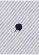 Thumbnail Chemise en coton et lin mélangé bleue à rayures avec un col américain - Image 6