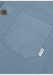 Thumbnail Surchemise en coton bleue unie avec une coupe droite et un col français - Image 6