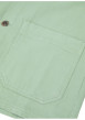 Thumbnail Surchemise en coton verte unie avec une coupe droite et un col français - Image 6