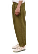 Thumbnail Pantalon chino en coton kaki uni avec une coupe bootcut et un logo brodé - Image 4