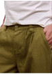 Thumbnail Pantalon chino en coton kaki uni avec une coupe bootcut et un logo brodé - Image 5