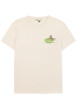 Thumbnail T-shirt en coton écru uni avec une coupe droite et un col rond