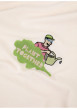 Thumbnail T-shirt en coton écru uni avec une coupe droite et un col rond - Image 5
