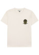 Thumbnail T-shirt en coton écru uni avec un col rond et une coupe droite