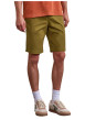 Thumbnail Short chino en coton kaki uni avec une coupe droite et un logo brodé - Image 3
