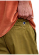 Thumbnail Short chino en coton kaki uni avec une coupe droite et un logo brodé - Image 5