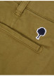 Thumbnail Short chino en coton kaki uni avec une coupe droite et un logo brodé - Image 6