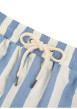 Thumbnail Short de bain bleu à rayures blanches avec une coupe droite - Image 5