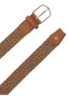 Thumbnail Ceinture camel unie tressée avec une boucle et un logo embossé - Image 2