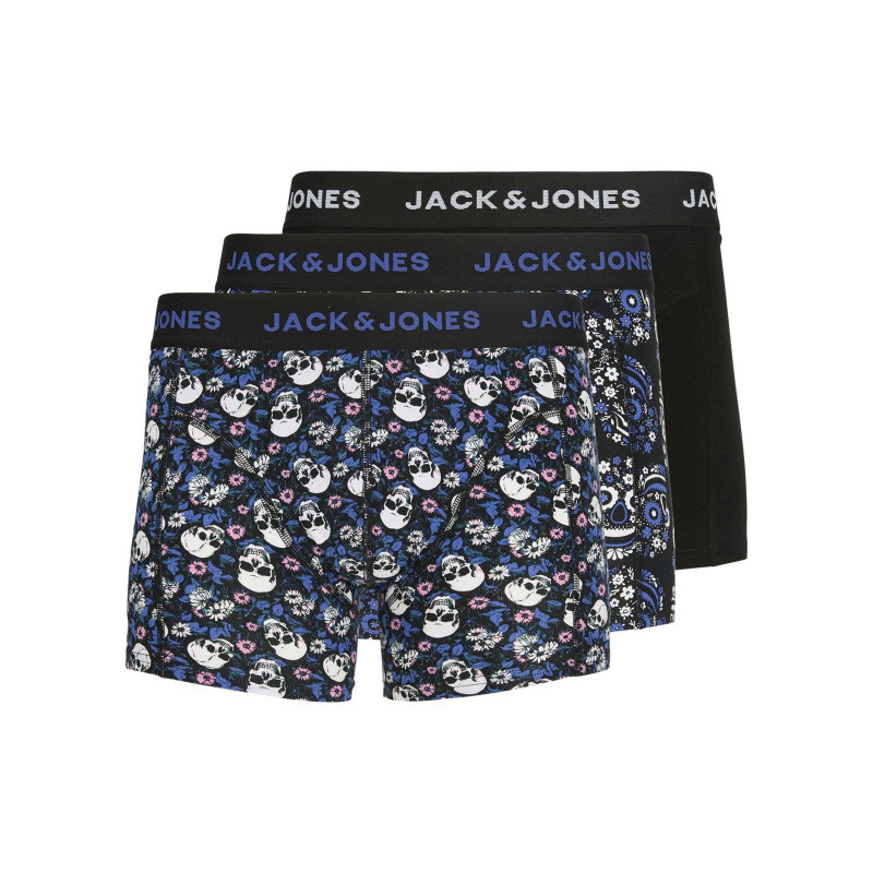Jack & Jones - Boxer Classique En Coton Biologique Noir à Motifs Avec Une Taille élastiquée - Noir Jack & Jones - Boxer Classique En Coton Biologique Noir à Motifs Avec Une Taille élastiquée - Noir