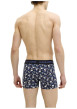 Thumbnail Boxer classique en coton biologique noir à motifs avec une taille élastiquée - Image 6