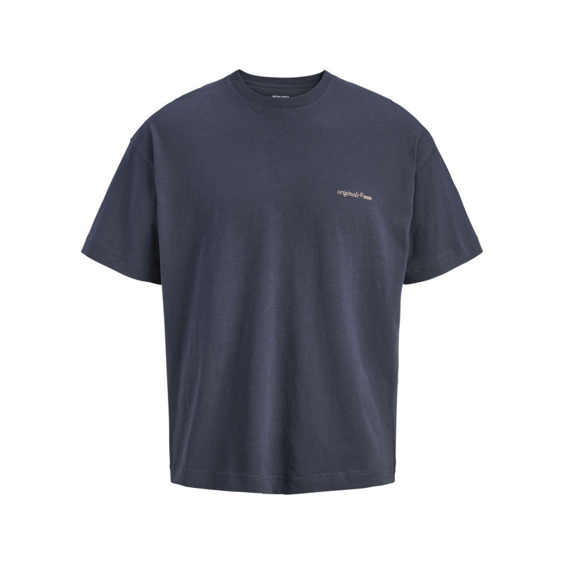 Jack & Jones - T-shirt En Coton Anthracite Imprimé Avec Une Coupe Droite Et Un Col Rond - Gris Foncé Jack & Jones - T-shirt En Coton Anthracite Imprimé Avec Une Coupe Droite Et Un Col Rond - Gris Foncé