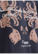 Thumbnail T-shirt en coton anthracite imprimé avec une coupe droite et un col rond - Image 5