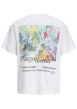 Thumbnail T-shirt en coton blanc imprimé avec une coupe droite et un col rond - Image 2