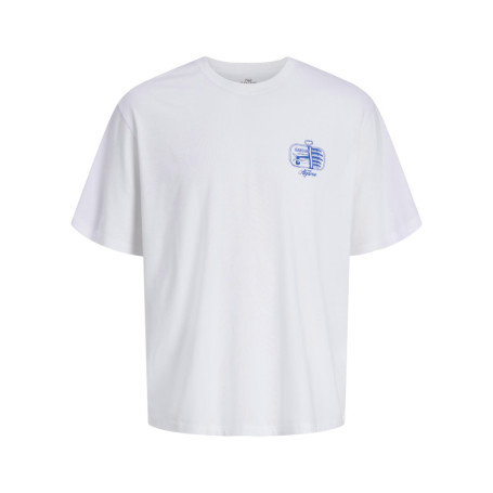 T-shirt en coton biologique blanc uni avec un...