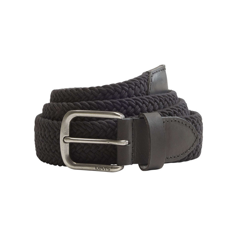 Levi's® Acc. - Ceinture Tressée En Coton Mélangé Noire Unie Avec Une Boucle Métallique - Noir Levi's® Acc. - Ceinture Tressée En Coton Mélangé Noire Unie Avec Une Boucle Métallique - Noir
