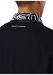 Thumbnail Blouson en jean en coton noir uni avec une coupe droite et un col chemise - Image 5