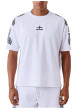 Thumbnail T-shirt en coton blanc uni avec une coupe droite et un col rond