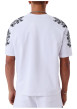 Thumbnail T-shirt en coton blanc uni avec une coupe droite et un col rond - Image 2