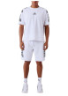Thumbnail T-shirt en coton blanc uni avec une coupe droite et un col rond - Image 5